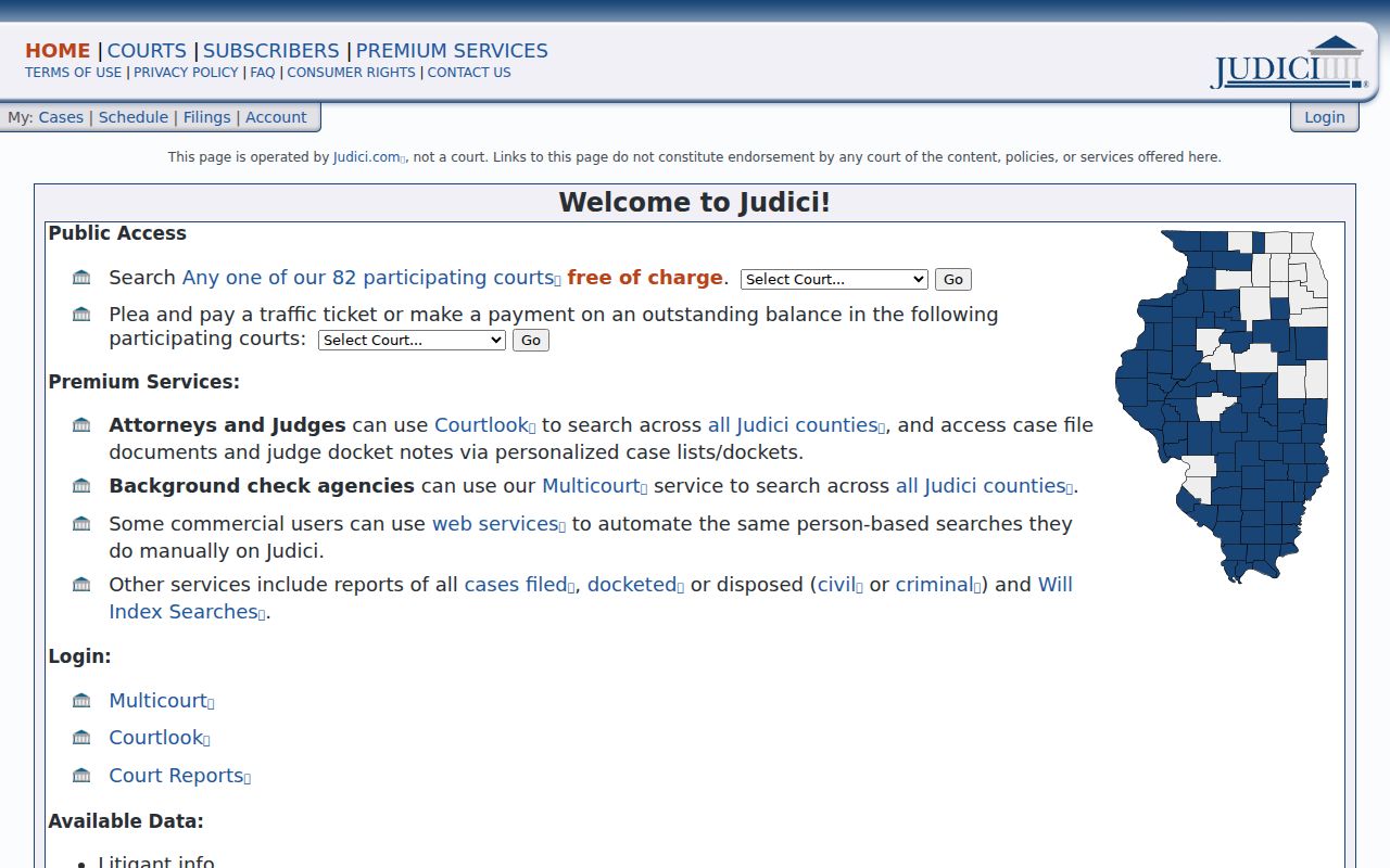 Judici Adams County public court case search